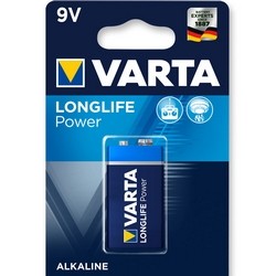 Батарея VARTA LONGLIFE POWER 9V PP3 6LR61 КРОНА 1шт.