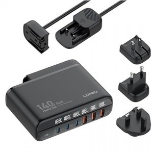 Зарядная станция LDNIO 140W USB-C 6 Port GaN Desktop Charger