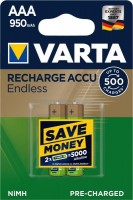 Аккумулятор NI-MH, VARTA ENDLESS AAA 950mAh 2шт. Аккумулятор NI-MH, VARTA ENDLESS AAA 950mAh 2шт.