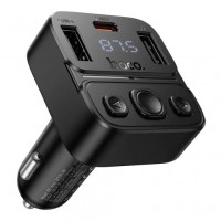 FM-модулятор Hoco E87 USB-C PD20W+USB 15W/BT5.4 Total 35W