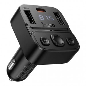 FM-модулятор Hoco E87 USB-C PD20W+USB 15W/BT5.4 Total 35W