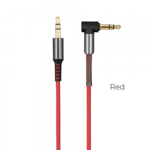 AUDIO кабель Hoco Aux UPA02 Spring Audio 1m (красный)
