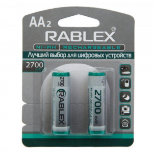 Аккумулятор NI-MH AA Rablex 2700 mAh