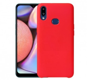 Чехол Silicone cover для Samsung Galaxy A10s (красный)