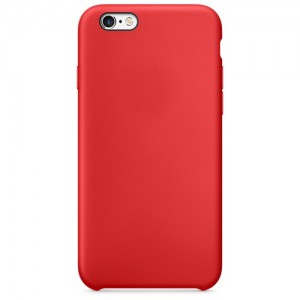 Силиконовый чехол Silicone case на iPhone 6/6s (красный)