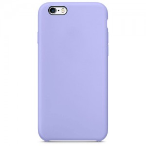 Силиконовый чехол Silicone case на iPhone 6/6s (светло-сиреневый)
