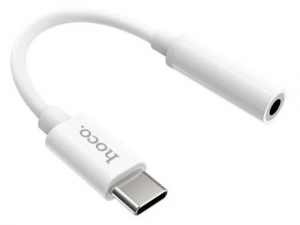 Адаптер Hoco LS30 Type-C - AUX 3.5mm белый