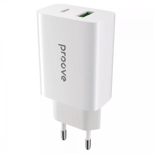Сетевое Зарядное устройство Proove Rapid 20W (Type-C + USB)