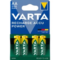 Аккумулятор NI-MH, VARTA Recharge accu power AA 2100mAh 4шт.