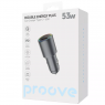 Автомобильное ЗУ Proove Double Energy Plus 53W (USB + Type-C)