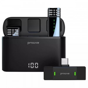 Беспроводной петличный микрофон Proove Record Type-C + Lightning