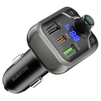 FM Модулятор Borofone BC38 USB QC3.0 18W + USB-C PD 20W, USB 5V / 1.5A