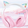 Беспроводные наушники Hoco W42 Cat Ear (розовый)