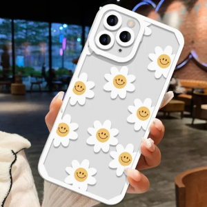 Силиконовый чехол для Samsung galaxy A53 5G (ромашки)