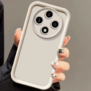 Матовый защитный чехол Oppo Reno 12 F (белый)