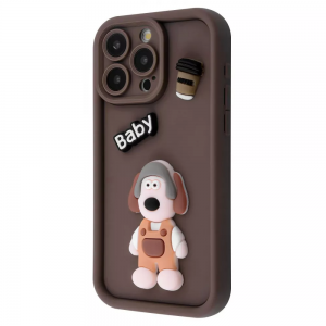 Чехол Pretty Things Case iPhone 12 Pro (brown/baby)