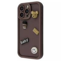 Чехол Pretty Things Case iPhone 12 Pro (brown/bear)