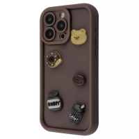 Чехол Pretty Things Case iPhone 12 Pro (brown/donut)