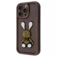 Чехол Pretty Things Case iPhone 12 Pro (brown/rabbit)