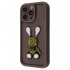 Чехол Pretty Things Case iPhone 15 Pro Max (brown/rabbit)