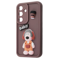 Чехол Pretty Things Case Samsung Galaxy S24 Plus (brown/baby)