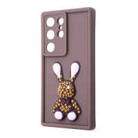 Чехол Pretty Things Case Samsung Galaxy S24 Ultra (brown/rabbit)