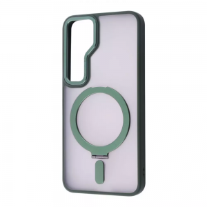 Чехол WAVE Attraction Case with MagSafe Samsung Galaxy S23 Plus (зелёный)