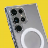 Чехол WAVE Clear Case (PC+TPU) with Magnetic Ring Samsung Galaxy S24 Ultra (прозрачный)