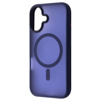 Чехол WAVE Matte Insane Case with Magnetic Ring iPhone 16 (тёмно синий)