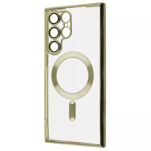 Чехол WAVE Metal Color Case with Magnetic Ring Samsung Galaxy S22 Ultra (золото)