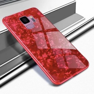 Чехол Glass Case для Samsung Galaxy S9 plus, мрамор