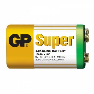 Батарейка GP Super alkaline 9V  6LR61 1604A-S1 Крона 1 шт