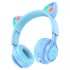 Беспроводные наушники Hoco W39 Cat Ear Blue