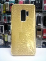 Чехол силиконовый с блестками для Samsung Galaxy S9 plus, золото