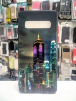 Чехол Glass Case для Samsung Galaxy S10, Город