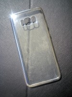 Чехол силиконовый для Samsung Galaxy S8, с глянцевой окантовкой