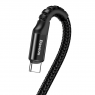 Кабель Baseus Fish-eye Spring Data Cable USB For Type-C 2A 1M Черный