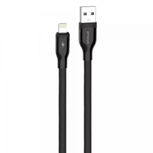 Кабель Proove Flat Out USB to Lightning 1М (чёрный)