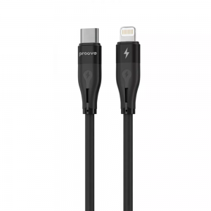 Кабель Proove Soft Silicone Type-C to Lightning 27W 1М (чёрный)