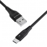 Кабель Proove Soft Silicone USB to Type-C 1М (чёрный)