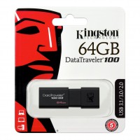 USB накопитель Kingston DataTraveler 100 USB 3.1 64Gb USB накопитель Kingston DataTraveler 100 USB 3.1 64Gb