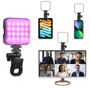 Cтудийная RGB LED лампа AY-83 на прищепке