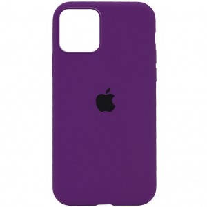Чехол силиконовый на iPhone 12 mini (фиолетовый)