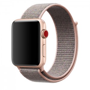 Ремешок нейлоновый для Apple Watch 42/44mm (розовый)