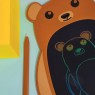 Планшет для рисования Bear 8.5 дюймов (colors)