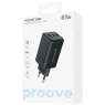 Cетевое зарядное устройство Proove Pocket GaN 65W (2 Type-C + USB) (Черный)