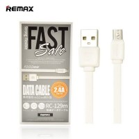 USB Кабель Remax RC-129m Fast Pro, micro  белый