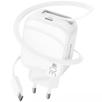 Сетевое зарядное устройство Proove Fixtape GaN Type-C 30W (белый)