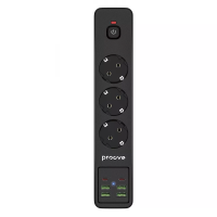 Сетевой фильтр Proove Power Strip P-03 (3 розетки + 4 USB + 2 Type-C) 2М