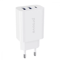 Cетевое зарядное устройство Proove Rapid 30W (2 USB + Type-C) (белый)